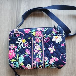 Floral Quilted Mini Laptop Bag